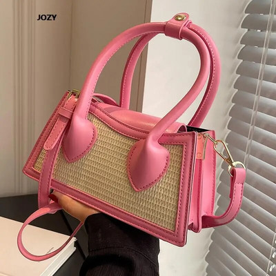 Aukštos kokybės daugiaspalviai kryžminiai krepšiai, prabangūs dizainerių pečiai, skirti moterims 2023 m. Nauja kasdienė mada, vasaros madingos moteriškos rankinės