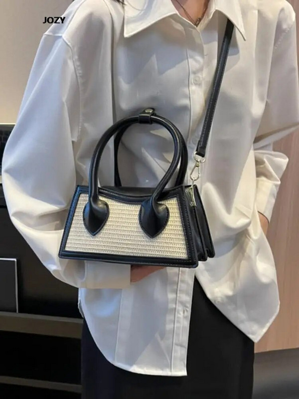Aukštos kokybės daugiaspalviai kryžminiai krepšiai, prabangūs dizainerių pečiai, skirti moterims 2023 m. Nauja kasdienė mada, vasaros madingos moteriškos rankinės