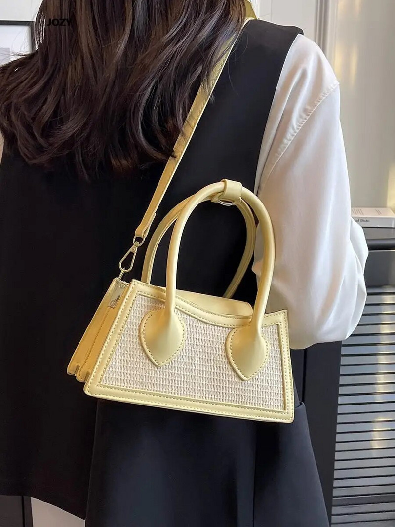 Aukštos kokybės daugiaspalviai kryžminiai krepšiai, prabangūs dizainerių pečiai, skirti moterims 2023 m. Nauja kasdienė mada, vasaros madingos moteriškos rankinės