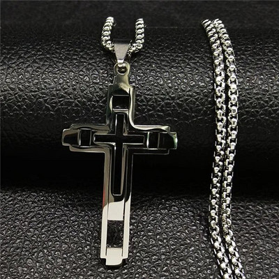 Cross roostevabast terasest kaelakee kaelakee mehele kullavärvi meeste kett kaelakee ehted corrente masculina N1173S02