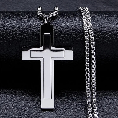 Cross roostevabast terasest kaelakee kaelakee mehele kullavärvi meeste kett kaelakee ehted corrente masculina N1173S02
