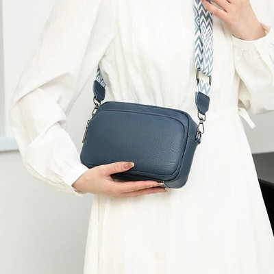 Crossbody kott naiste kahekihiline messenger kott Lihtne õlakott Uus naiste rahakott Wild Käekott Bolso