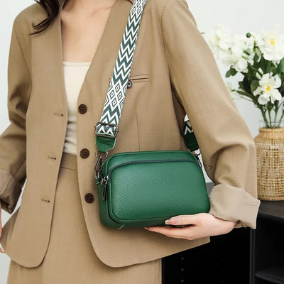 Crossbody kott naiste kahekihiline messenger kott Lihtne õlakott Uus naiste rahakott Wild Käekott Bolso