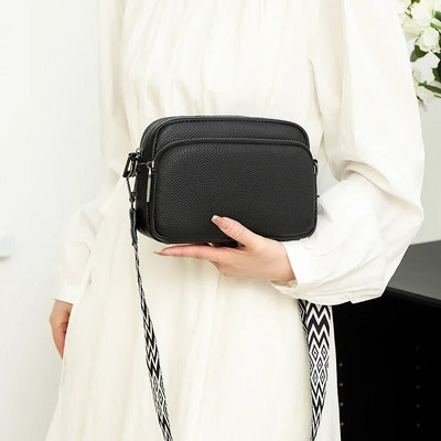 Crossbody kott naiste kahekihiline messenger kott Lihtne õlakott Uus naiste rahakott Wild Käekott Bolso