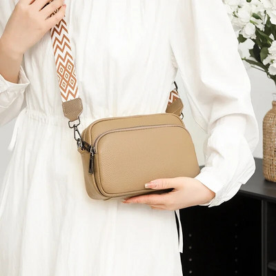 Crossbody kott naiste kahekihiline messenger kott Lihtne õlakott Uus naiste rahakott Wild Käekott Bolso