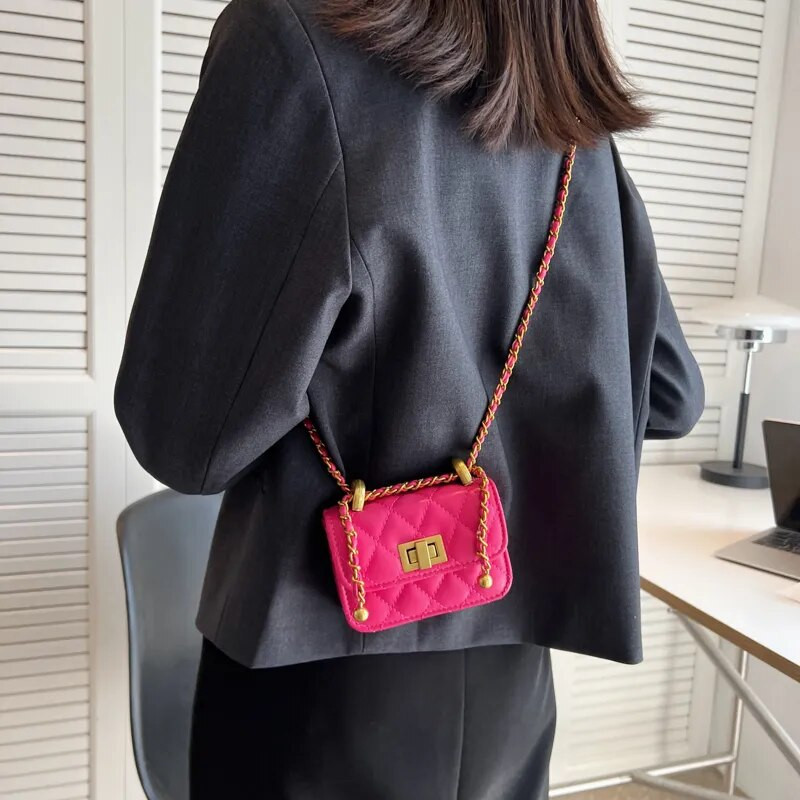 Luksuskaubamärgiga mini Crossbody kotid naistele Moedisaineri kaubamärgiga mündikotid ja käekotid Pu nahast õlakott