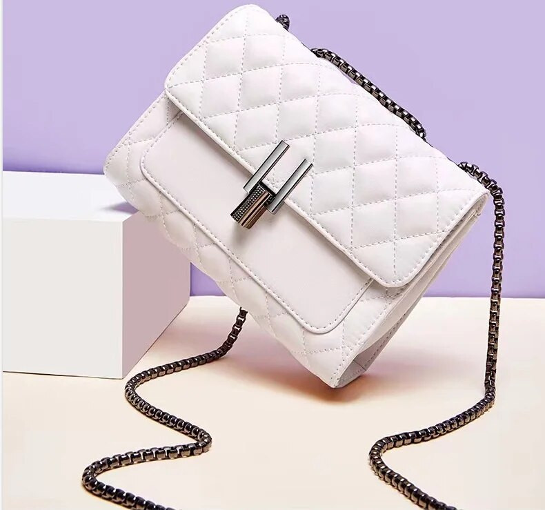 Fashion Bag 2023 Νέα γυναικεία αλυσίδα Τσάντες Τσάντες Crossbody Δερμάτινη τσάντα ώμου Γυναικεία Μικρή τετράγωνη τσάντα γυναικεία πορτοφόλι πολυτελείας