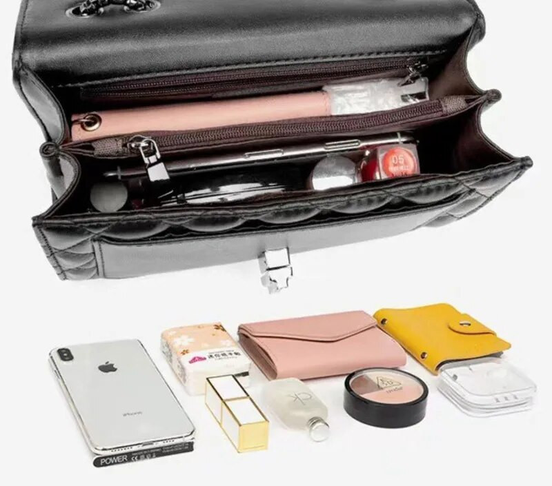 Fashion Bag 2023 Νέα γυναικεία αλυσίδα Τσάντες Τσάντες Crossbody Δερμάτινη τσάντα ώμου Γυναικεία Μικρή τετράγωνη τσάντα γυναικεία πορτοφόλι πολυτελείας