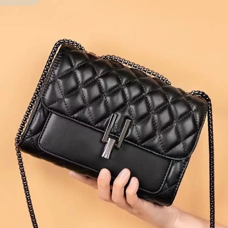 Fashion Bag 2023 Νέα γυναικεία αλυσίδα Τσάντες Τσάντες Crossbody Δερμάτινη τσάντα ώμου Γυναικεία Μικρή τετράγωνη τσάντα γυναικεία πορτοφόλι πολυτελείας