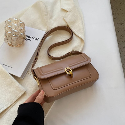 LEFTSIDE Vintage maži PU odiniai pažastų krepšiai moterims, 2023 m. „Hit Trend Female“ prekės ženklo populiarūs „crossbody“ krepšiai pažastų rankinė