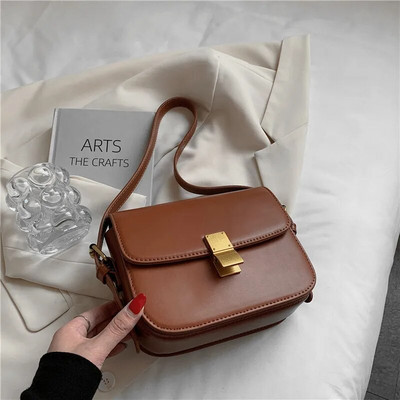 Hifashion 3 Layers Box Τετράγωνες μικρές τσάντες ώμου για γυναίκες 2023 Trend Luxury designer crossbody τσάντα PU Δερμάτινες γυναικείες τσάντες