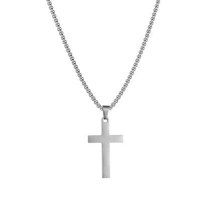 2023 Ζεστό κλασικό μενταγιόν κολιέ ανδρικό απλό κολιέ από ανοξείδωτο ατσάλι με αλυσίδα για άντρες Δώρο κοσμήματος