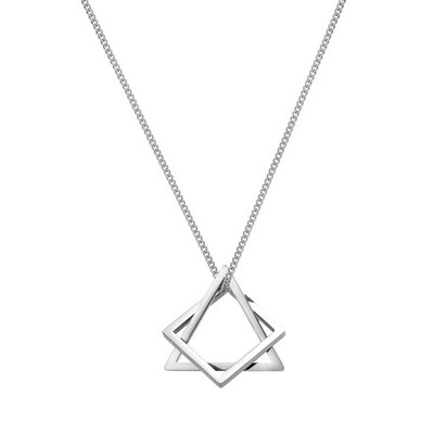 2023 Ζεστό κλασικό μενταγιόν κολιέ ανδρικό απλό κολιέ από ανοξείδωτο ατσάλι με αλυσίδα για άντρες Δώρο κοσμήματος