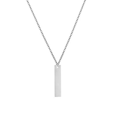 2023 Ζεστό κλασικό μενταγιόν κολιέ ανδρικό απλό κολιέ από ανοξείδωτο ατσάλι με αλυσίδα για άντρες Δώρο κοσμήματος