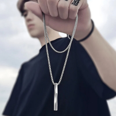 Moodne klassikaline lihtne risti ripatsiga kaelakee naistele meestele, roostevabast terasest lülikett, võlukaelakee punk hiphop ehteid