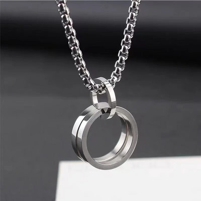 Moodne klassikaline lihtne risti ripatsiga kaelakee naistele meestele, roostevabast terasest lülikett, võlukaelakee punk hiphop ehteid