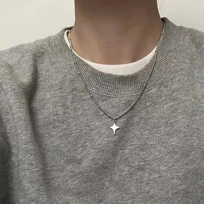 Lihtne trendikas Star Hollow Choker kaelakee ripats kaela ehted aksessuaarid naiste meeste mood peokett kaelakee