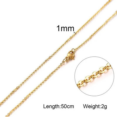 „Vnox“ „pasidaryk pats“ grandinės karoliai su omarų užsegimais moterims papuošalams gaminti 20 colių