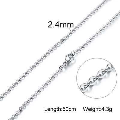 „Vnox“ „pasidaryk pats“ grandinės karoliai su omarų užsegimais moterims papuošalams gaminti 20 colių