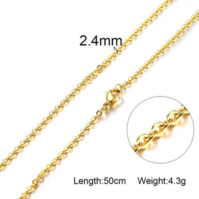 „Vnox“ „pasidaryk pats“ grandinės karoliai su omarų užsegimais moterims papuošalams gaminti 20 colių