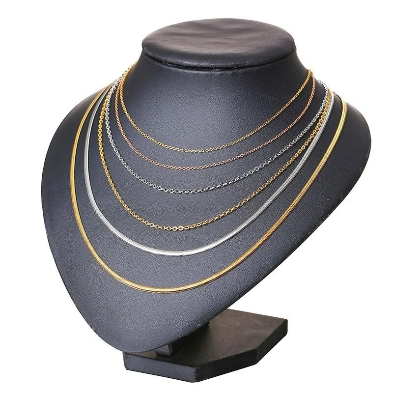 „Vnox“ „pasidaryk pats“ grandinės karoliai su omarų užsegimais moterims papuošalams gaminti 20 colių