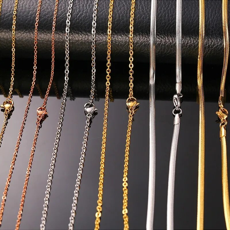 „Vnox“ „pasidaryk pats“ grandinės karoliai su omarų užsegimais moterims papuošalams gaminti 20 colių