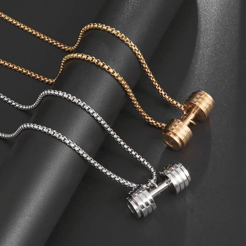 Domineeriv lahe hantli ripats Kaelakee Kangi Fitness Ripats Meeste ja naiste Jõusaali Vabaaja Spordi Ehted