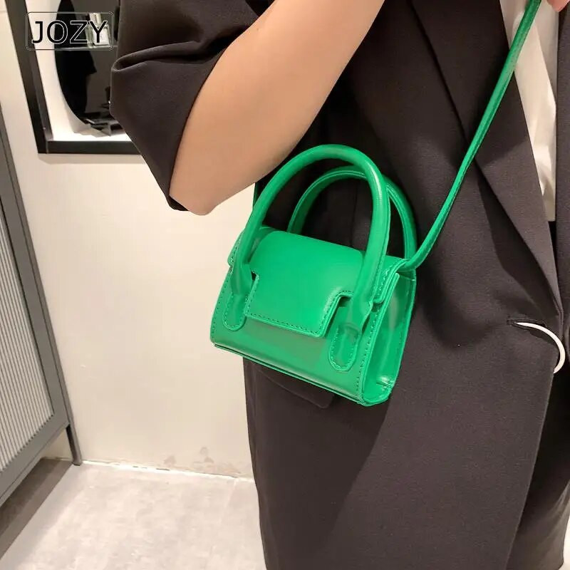 JOZY Mini Cute PU δερμάτινες τσάντες χιαστί για γυναίκες 2023 Μοντέρνα καλοκαιρινή μόδα Τσάντες ώμου επώνυμων σχεδιαστών Τσάντες ώμου και πορτοφόλια