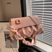 Mitmevärvilised lihtsas stiilis luksuslikud disainiga õlakotid naistele 2023. aasta uus suvine moekett Crossbody vabaaja nahast käekotid