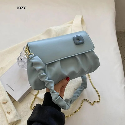 Mitmevärvilised lihtsas stiilis luksuslikud disainiga õlakotid naistele 2023. aasta uus suvine moekett Crossbody vabaaja nahast käekotid