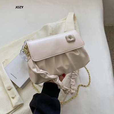 Mitmevärvilised lihtsas stiilis luksuslikud disainiga õlakotid naistele 2023. aasta uus suvine moekett Crossbody vabaaja nahast käekotid