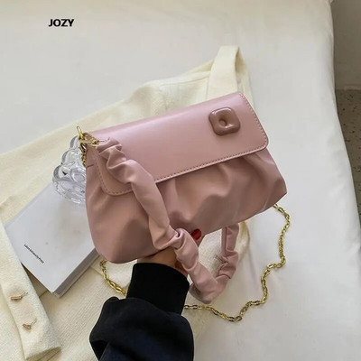 Mitmevärvilised lihtsas stiilis luksuslikud disainiga õlakotid naistele 2023. aasta uus suvine moekett Crossbody vabaaja nahast käekotid