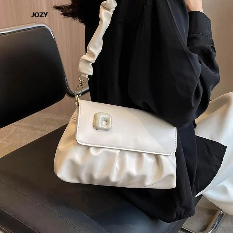 Mitmevärvilised lihtsas stiilis luksuslikud disainiga õlakotid naistele 2023. aasta uus suvine moekett Crossbody vabaaja nahast käekotid