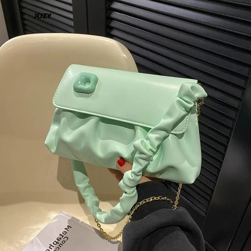 Mitmevärvilised lihtsas stiilis luksuslikud disainiga õlakotid naistele 2023. aasta uus suvine moekett Crossbody vabaaja nahast käekotid