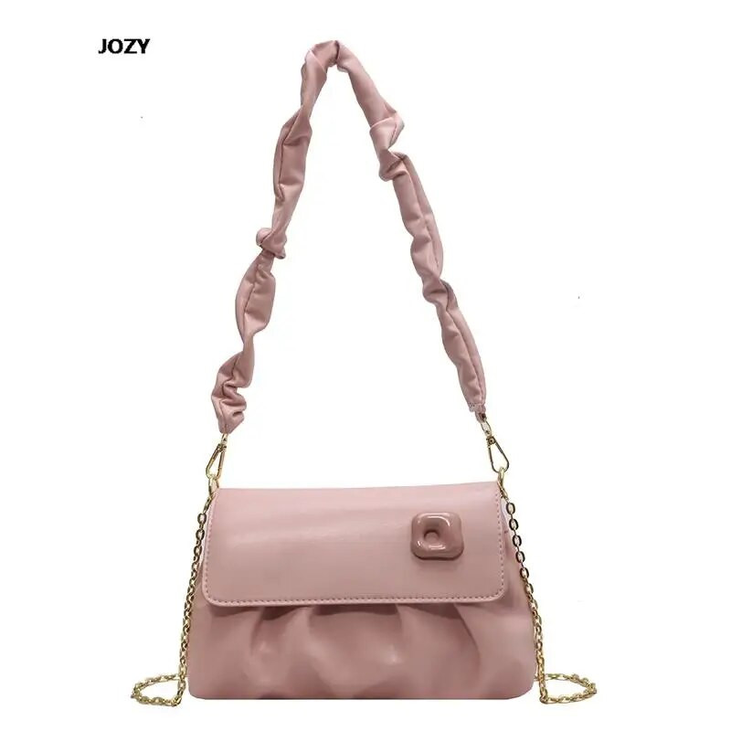 Mitmevärvilised lihtsas stiilis luksuslikud disainiga õlakotid naistele 2023. aasta uus suvine moekett Crossbody vabaaja nahast käekotid