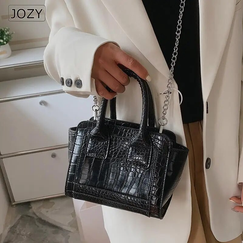 Mini ketiga krokodillimustriga naiste õlakotid 2023. aasta moodne PU-nahast kaubamärk Deginer Crossbody kott Naiste käekottide kandikud
