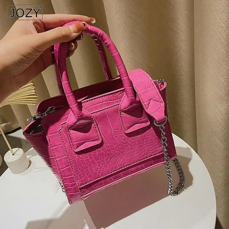 Mini ketiga krokodillimustriga naiste õlakotid 2023. aasta moodne PU-nahast kaubamärk Deginer Crossbody kott Naiste käekottide kandikud