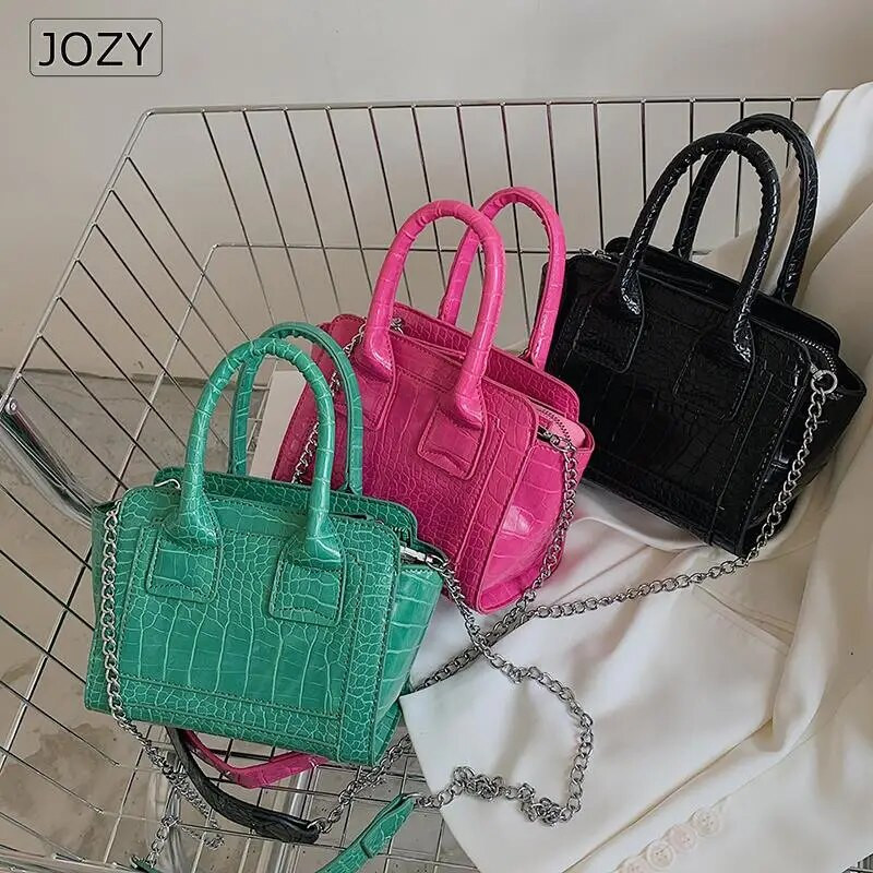 Mini ketiga krokodillimustriga naiste õlakotid 2023. aasta moodne PU-nahast kaubamärk Deginer Crossbody kott Naiste käekottide kandikud