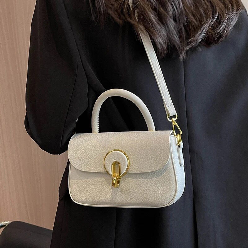 Klassikaline ja lihtsa stiiliga täisnahast käekott Luksusliku disainiga uus mitmekülgne Crossbody kott suvine vabaaja trendikas naiste õlg