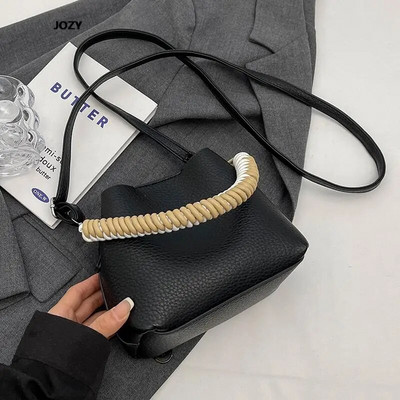 Bucket Crossbody Bag Casual Classic Moterims Paprastas Stilius Prabangus Dizaineris Nauja Universali rankinė 2023 Vasaros Daugiaspalvė Pečiai