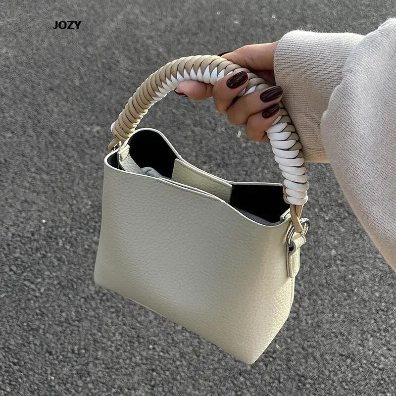 Bucket Crossbody Bag Casual Classic Moterims Paprastas Stilius Prabangus Dizaineris Nauja Universali rankinė 2023 Vasaros Daugiaspalvė Pečiai