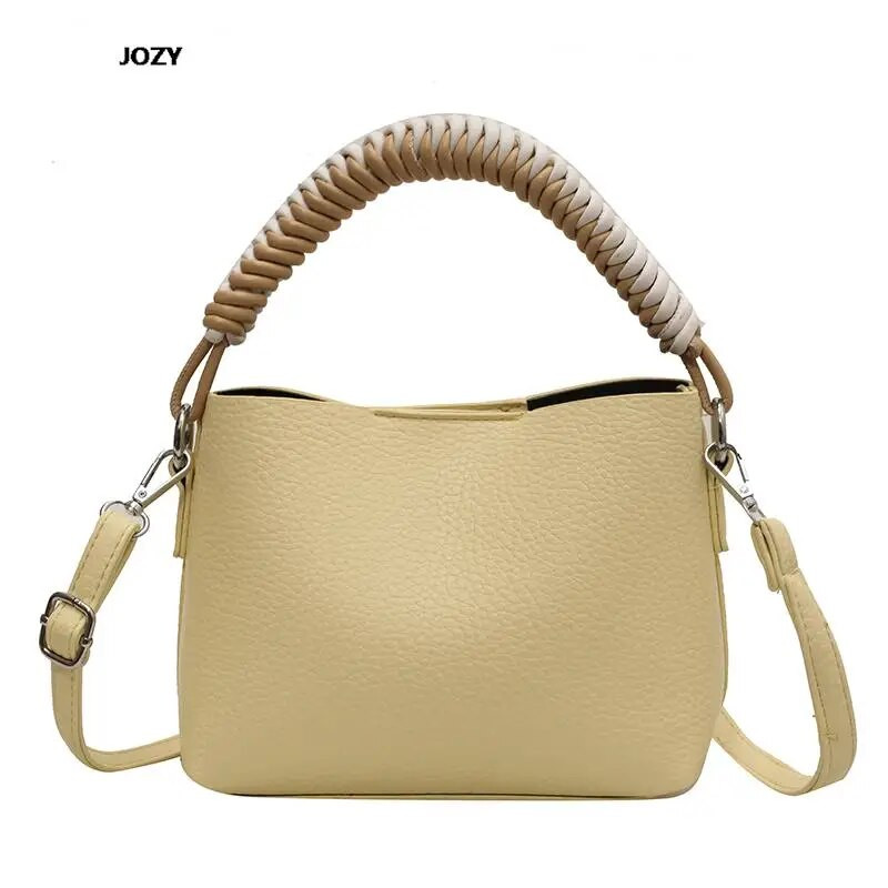 Bucket Crossbody Bag Casual Classic Moterims Paprastas Stilius Prabangus Dizaineris Nauja Universali rankinė 2023 Vasaros Daugiaspalvė Pečiai