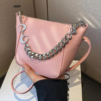 Kryžminiai krepšiai moterims Prabangus dizaineris 2023 m. vasaros mados grandinėlės rankinės Naujos madingos mažos moteriškos piniginės odinės mielos