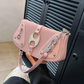 Luksuslik kett, uus õlakott Y2K 2023. aasta suvemood vabaaja kott naistele Nahast tänava trendikas naiste rahakott