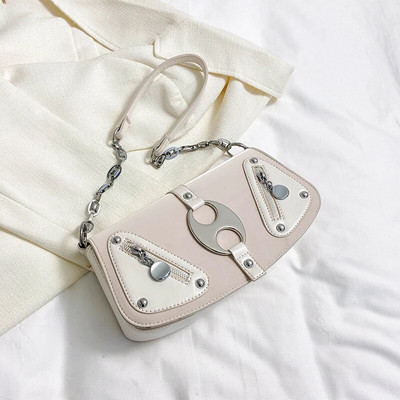 Luksuslik kett, uus õlakott Y2K 2023. aasta suvemood vabaaja kott naistele Nahast tänava trendikas naiste rahakott