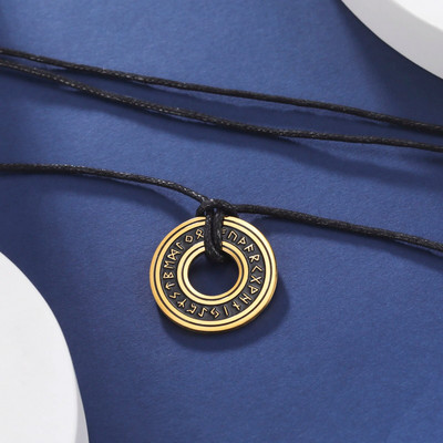 Vintage Põhjamaade ruunide kaelakeed meestele, roostevabast terasest norra ruunid, viikingite ehted pagan vanem Futharki ripats, amulett, talisman