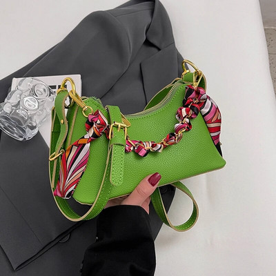 2023 Νέες ευέλικτες τσάντες χιαστί σχεδιαστής πολυτελείας καλοκαιρινής μόδας Casual πολύχρωμες τσάντες ώμου Half-moon για γυναίκες