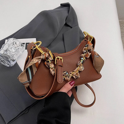 2023 Νέες ευέλικτες τσάντες χιαστί σχεδιαστής πολυτελείας καλοκαιρινής μόδας Casual πολύχρωμες τσάντες ώμου Half-moon για γυναίκες