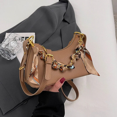 2023 Νέες ευέλικτες τσάντες χιαστί σχεδιαστής πολυτελείας καλοκαιρινής μόδας Casual πολύχρωμες τσάντες ώμου Half-moon για γυναίκες