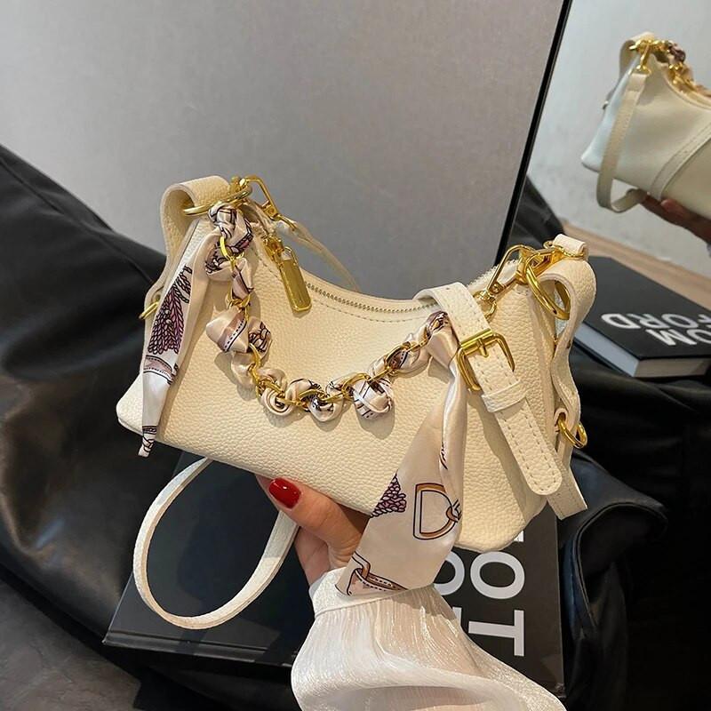 2023 Νέες ευέλικτες τσάντες χιαστί σχεδιαστής πολυτελείας καλοκαιρινής μόδας Casual πολύχρωμες τσάντες ώμου Half-moon για γυναίκες